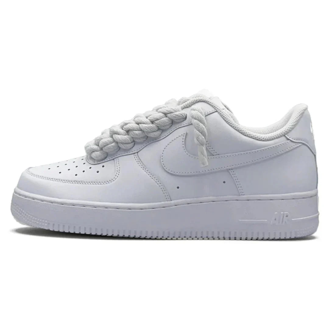 AF1 - White Rope Laces - Tygra Clothing