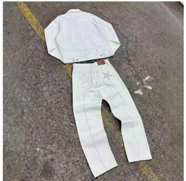Crtz White Denim Suit