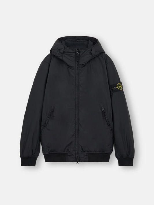 Logo Patch Hooded Jacket