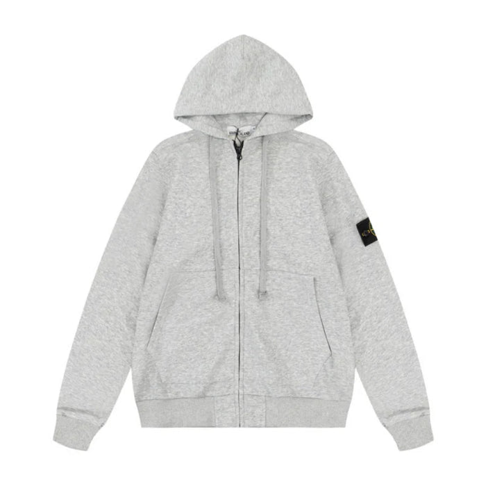 Stone Zip Up Gray