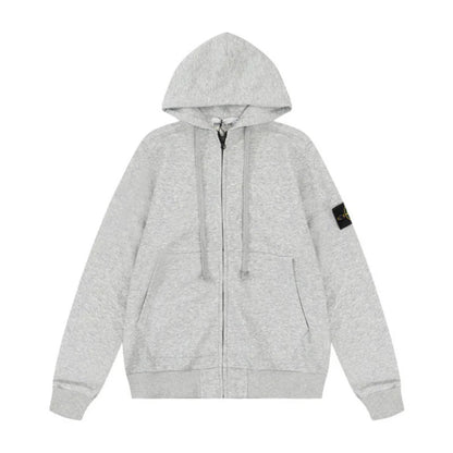 Stone Zip Up Gray
