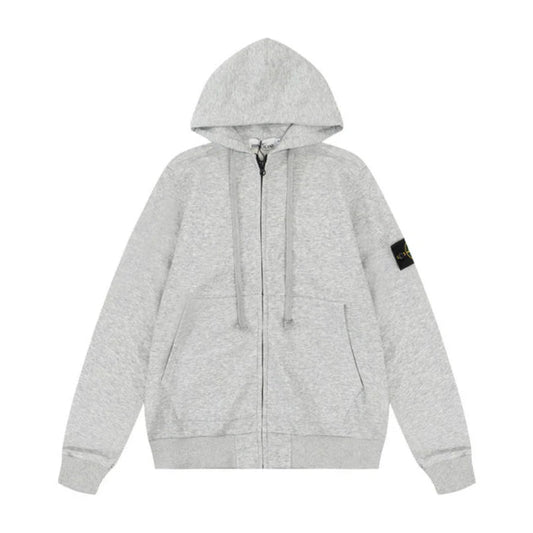 Stone Zip Up Gray