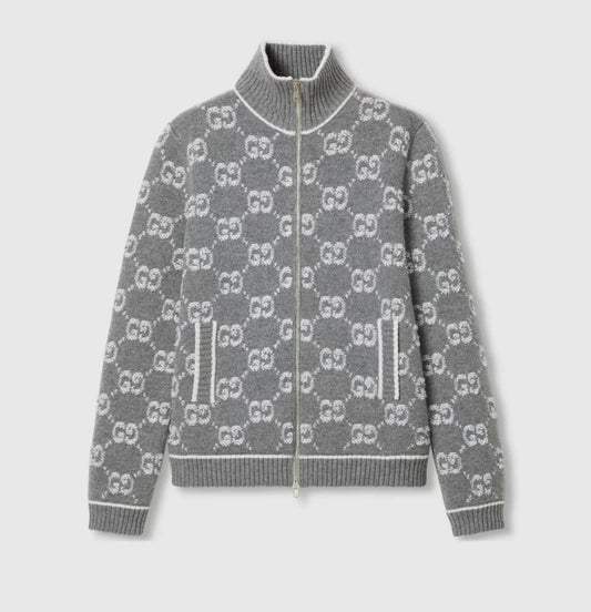 GG CARDIGAN ZIP GREY