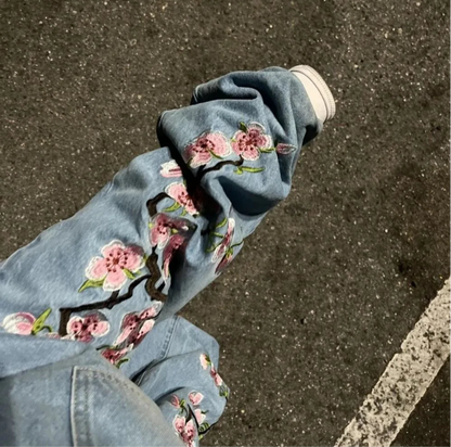 'Blossom' Embroidered Jeans