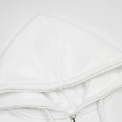 Ami White Zipper - Tygra Clothing