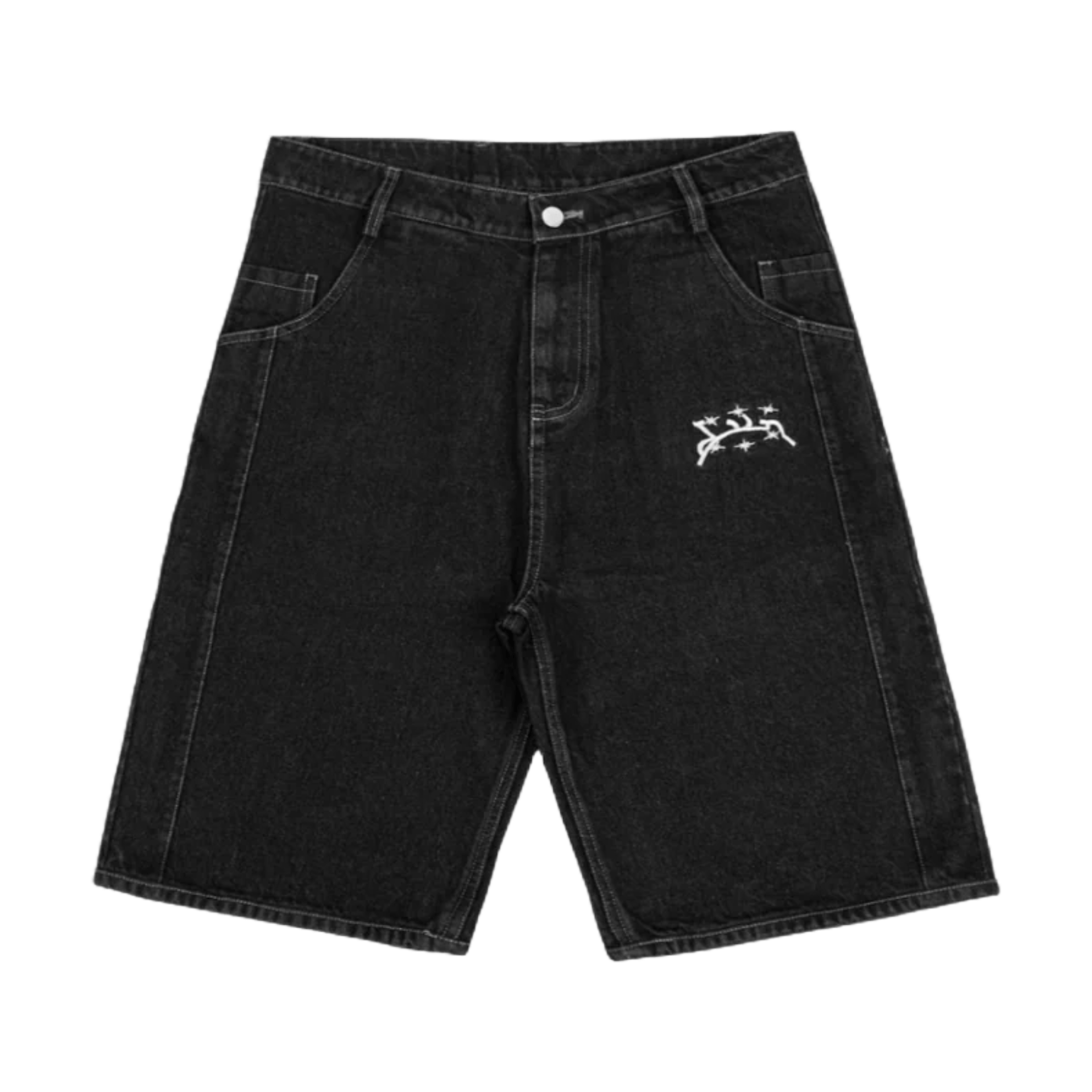 Black Denim - Jorts - Tygra Clothing