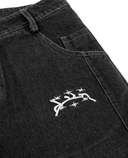 Black Denim - Jorts - Tygra Clothing