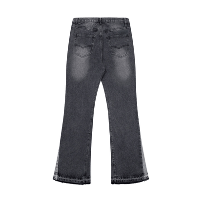 CHARCOAL FLARE DENIM - Tygra Clothing