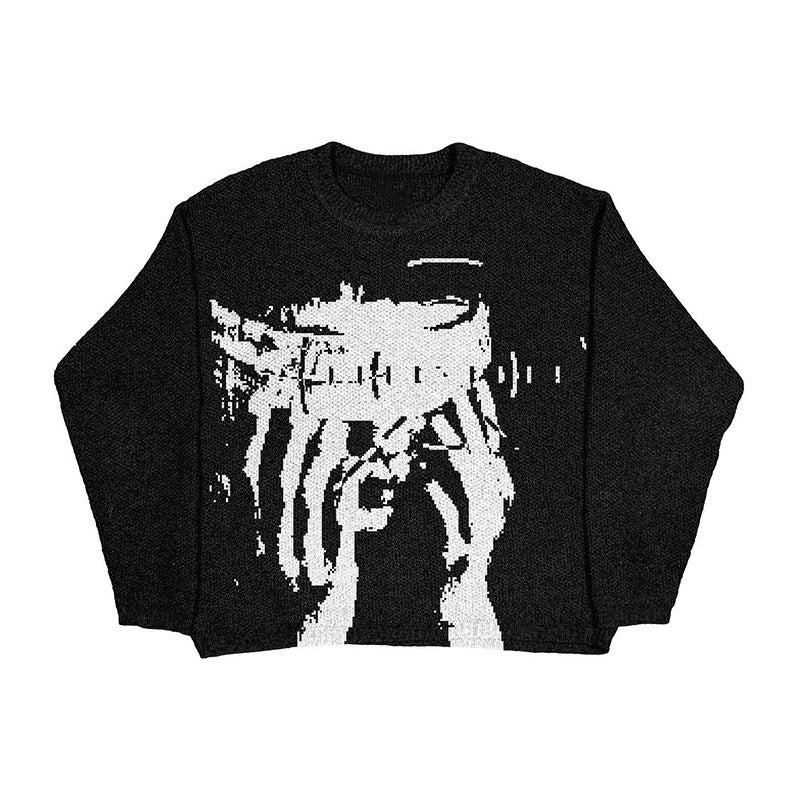 Ghostsync Knit Sweater - Tygra Clothing