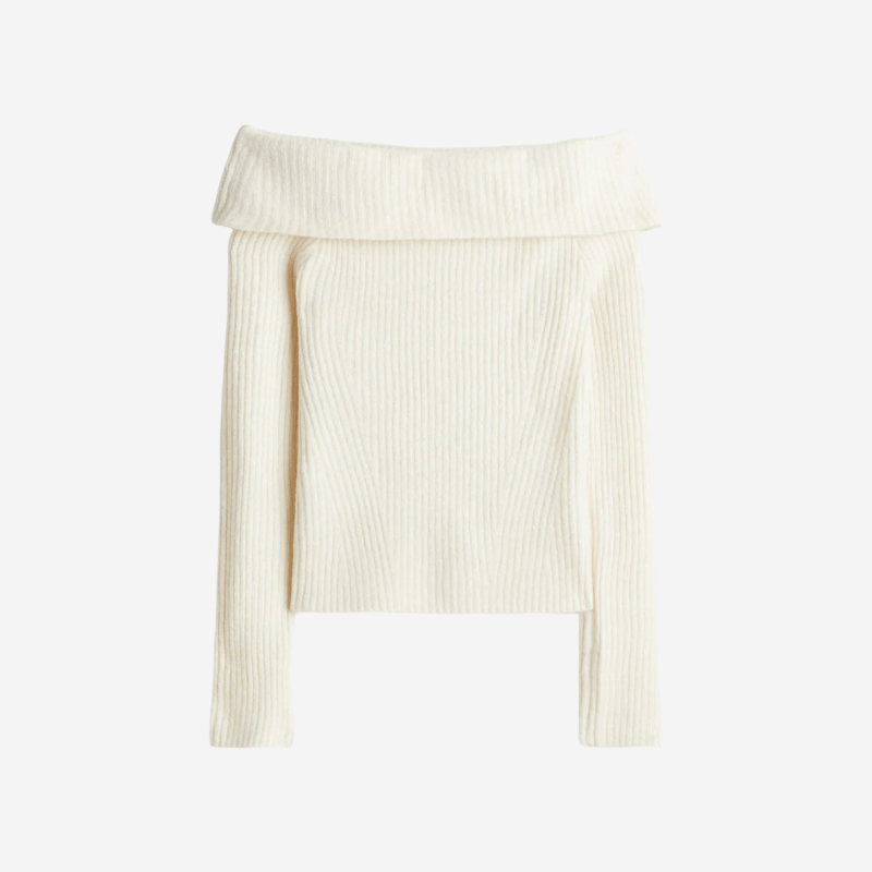 Off The Shoulder Sweater - Tygra Clothing