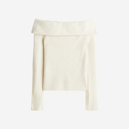 Off The Shoulder Sweater - Tygra Clothing