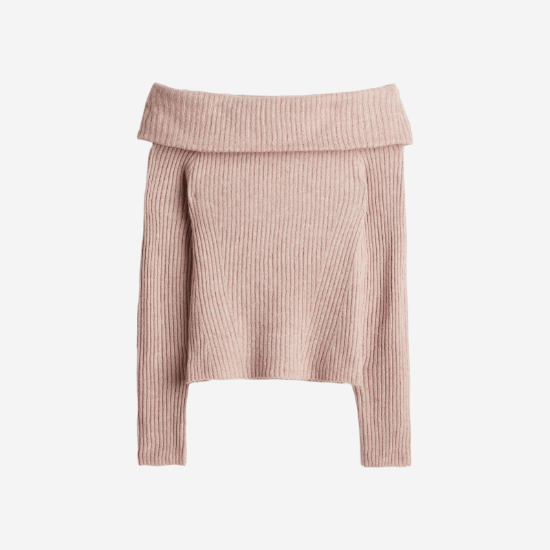 Off The Shoulder Sweater - Tygra Clothing
