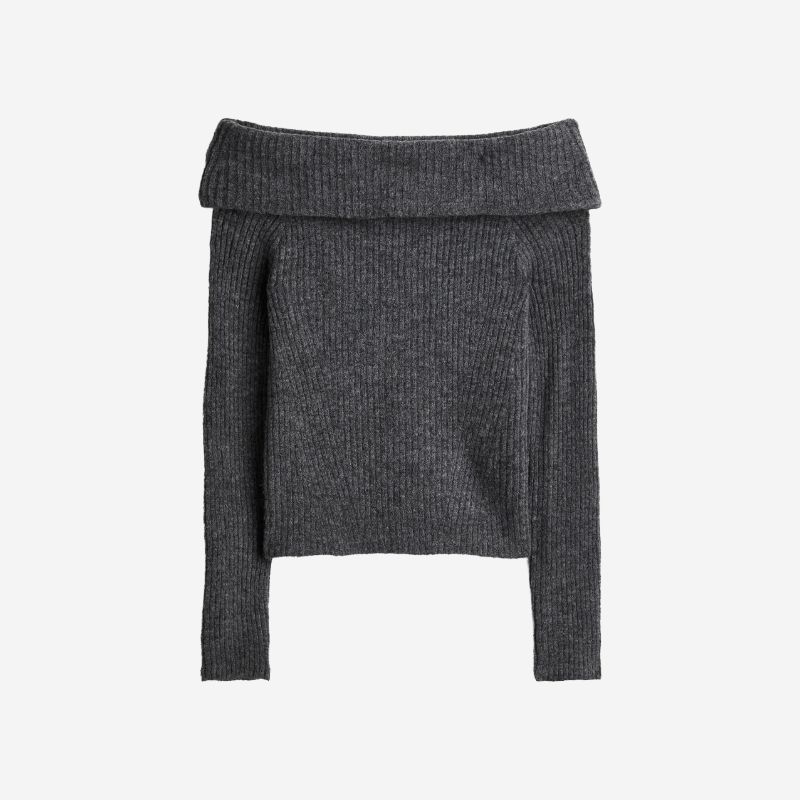 Off The Shoulder Sweater - Tygra Clothing