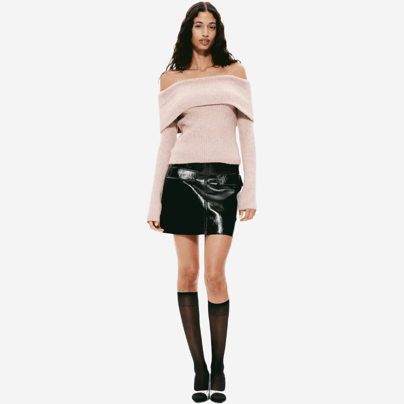 Off The Shoulder Sweater - Tygra Clothing
