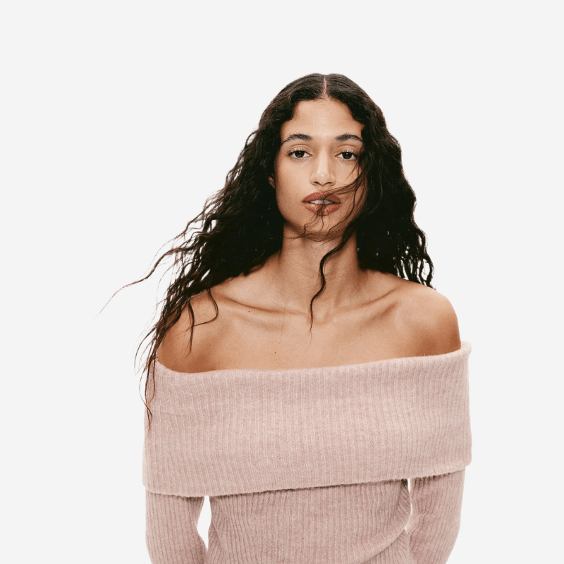 Off The Shoulder Sweater - Tygra Clothing
