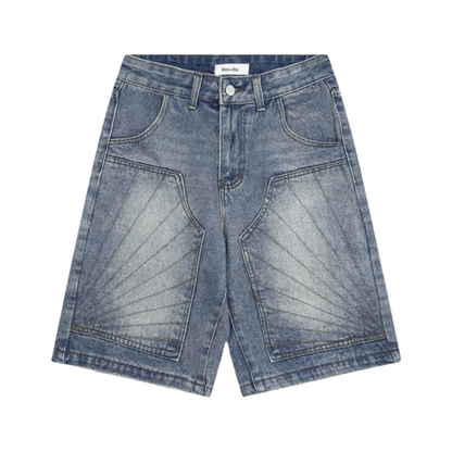 Radiant Stitch Denim - Jorts - Tygra Clothing