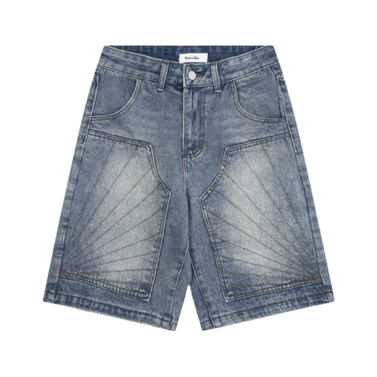 Radiant Stitch Denim - Jorts - Tygra Clothing
