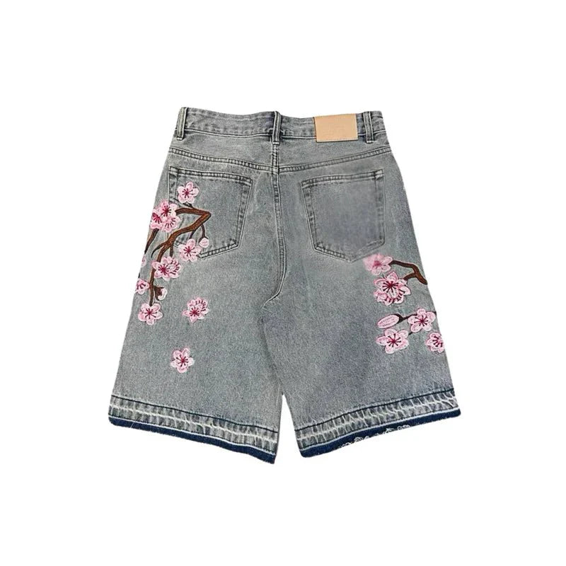 Sakura - Denim Shorts - Tygra Clothing