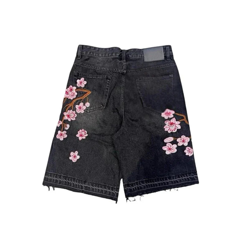 Sakura - Denim Shorts - Tygra Clothing
