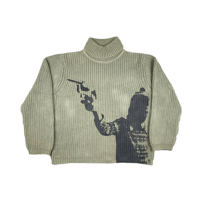 "Shooter" Knit Sweater - Tygra Clothing