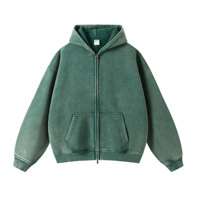 Tygra Clo - Washed Zip Up - Tygra Clothing