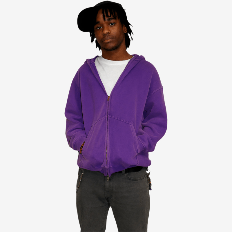 Tygra Clo - Washed Zip Up - Tygra Clothing