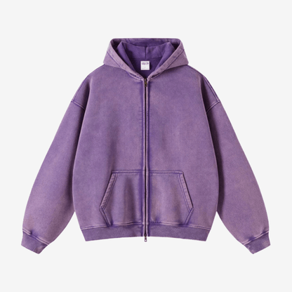 Tygra Clo - Washed Zip Up - Tygra Clothing