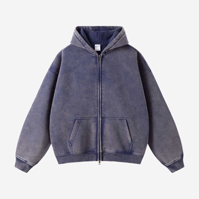 Tygra Clo - Washed Zip Up - Tygra Clothing