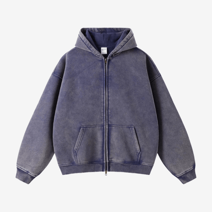 Tygra Clo - Washed Zip Up - Tygra Clothing